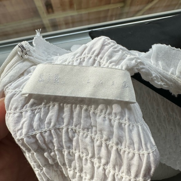 Sir the label long white dress with slit. Size 3 (large) - Picture 5 of 6